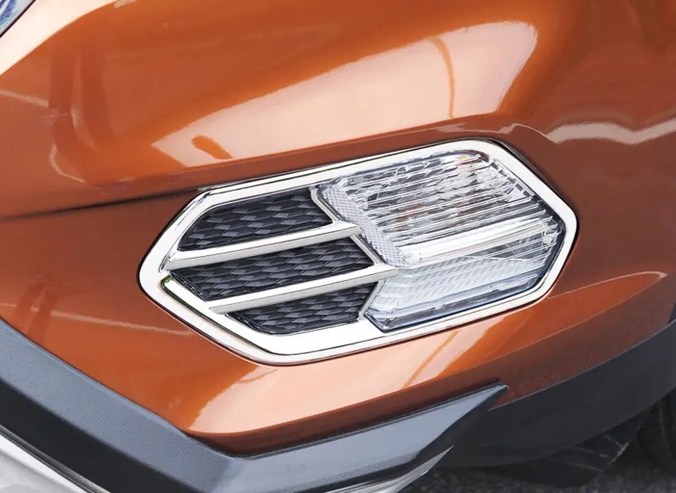 Для Ford Escape Kuga хромированный передний противотуманный светильник, накладка на лампу, рамка противотуманной фары, бампер, декоративная рамка, литье, Стайлинг, 2 шт