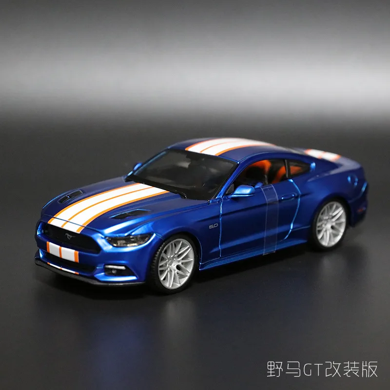 Модель спортивного автомобиля из сплава в масштабе 1:24 игрушка для Fordalde Mustang GT с