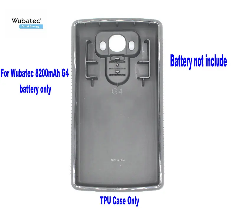 Wubatec 1x G4 BL 51YF Расширенный аккумулятор (8200 мАч) TPU чехол (без батареи) для LG H818 VS999 VS986