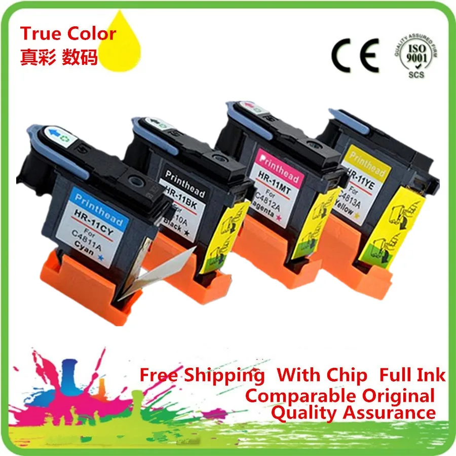 

Печатающая головка, восстановленная Печатная головка For-HP11 HP11xl C4810A C4811A C4812A DesignJet 100 110 111 120 120nr 500 500ps 510 70