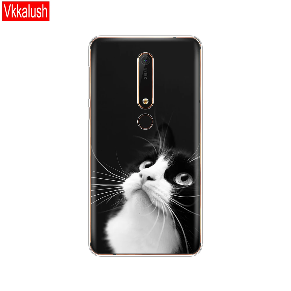 80259 Силиконовый чехол для Nokia 6, 6,1, 7 Plus, 8, 9, Nokia 6, 2018X5X6, чехол из мягкого ТПУ для задней панели телефона, чехол-бампер с рисунком - Цвет: 80259