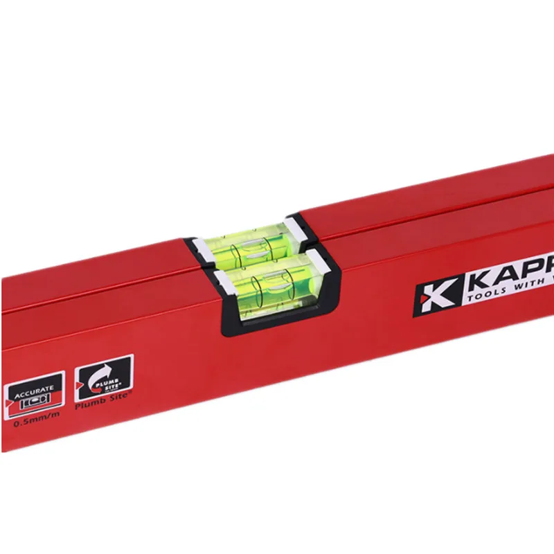 

KAPRO High Precision Two/Three Spirit Bubbles Aluminum Alloy Level Measuring Instrument 60/90CM Level Gauge Ruler Tool