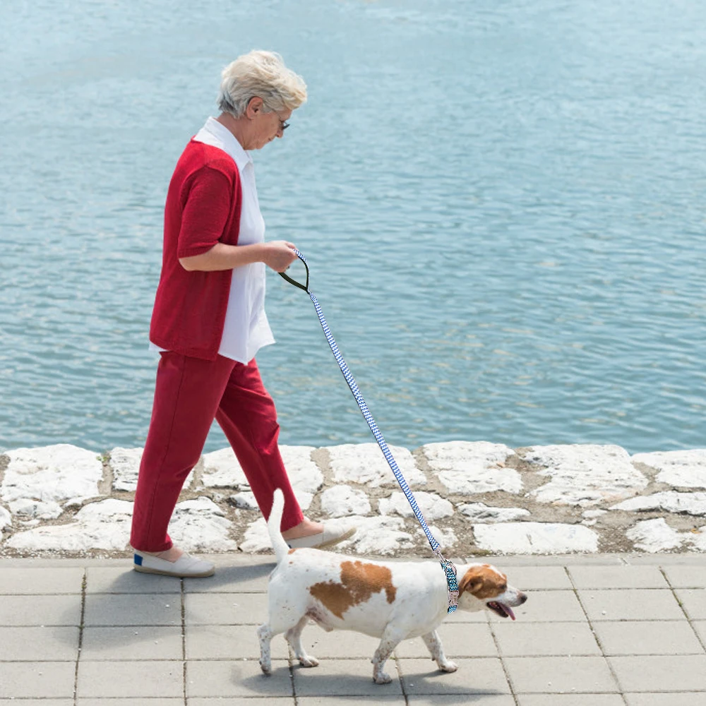 Нейлоновая веревка для собак модный поводок маленьких и средних питомцев бега