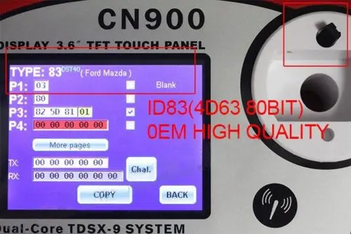 Keyecu высокое качество Фирменная Новинка транспондер OEM чип ID83 4D63 80Bit для Mazda Ford LINCOLN