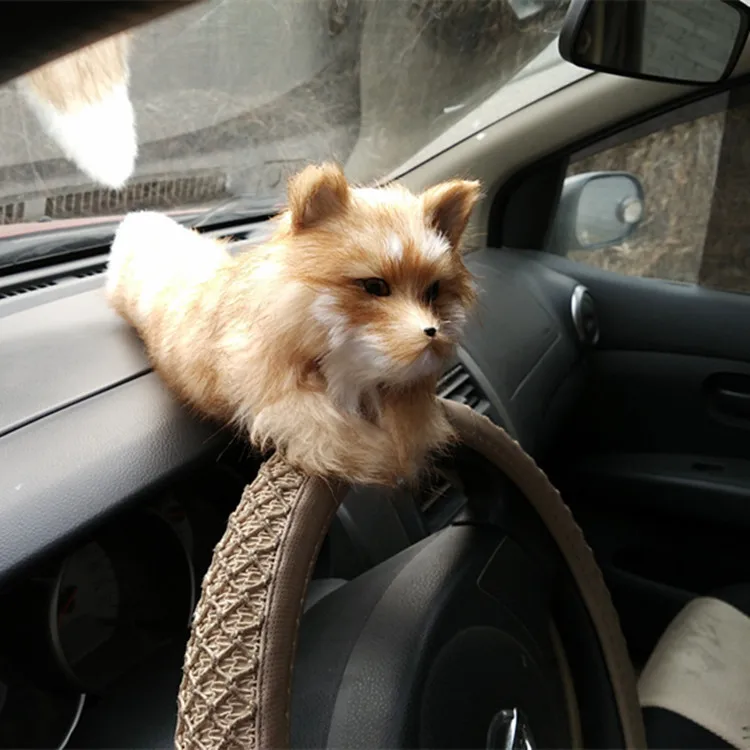 

new Simulation fox toy polyethylene&furs natural colour long soft fox model gift about 63cm y0326