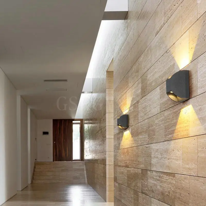 7 Вт внутренний или наружный светодиодный настенный светильник современный