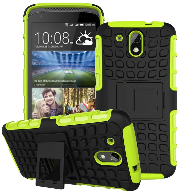 Для HTC Desire Премьер Случае антидетонационное Силиконовый и Пластиковый Чехол
