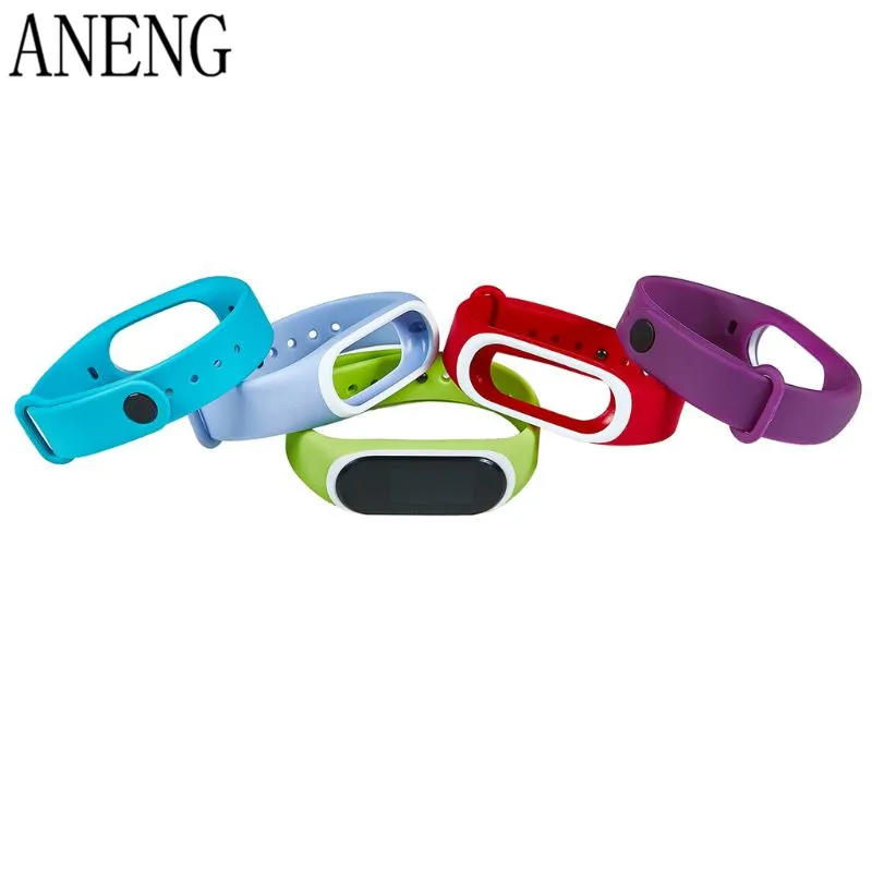 Силиконовые Красочные Браслет спорта ремешок для Xiaomi Эй плюс Smartband