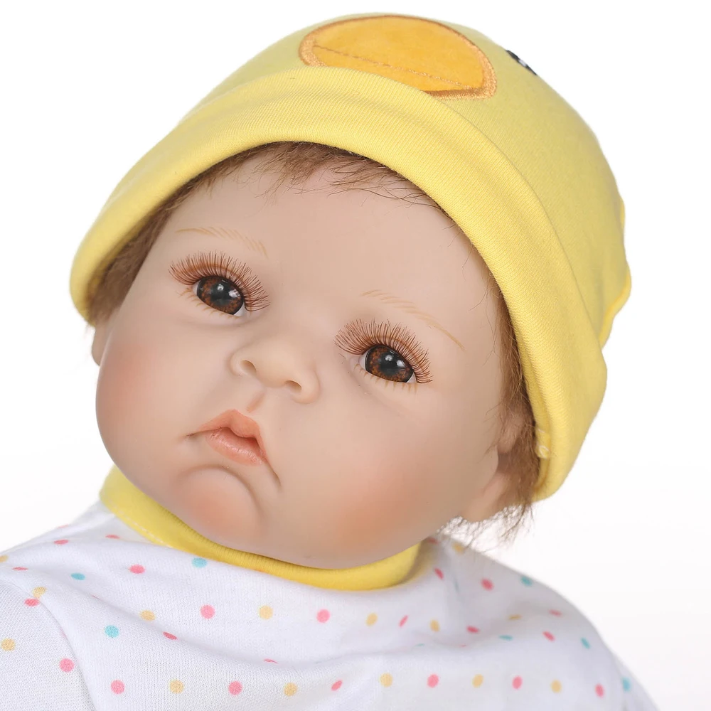 22&quotgirl doll reborn babies silicone vinyl children play house toys with duck and blanket bebe alive dolls | Игрушки и хобби