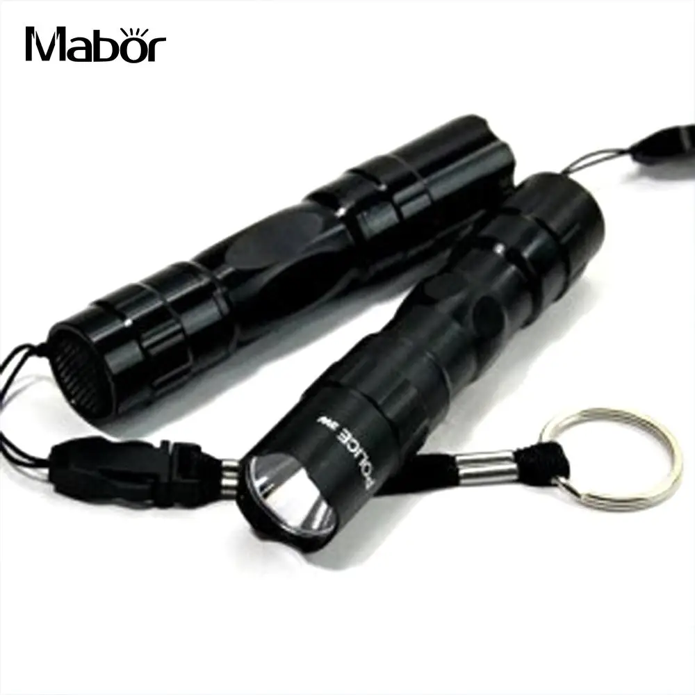 

1pcsED Flashlight Waterproof 1000LM 3W T6 Black Hiking Camping Tactical Military Cycling Outdoor Sporting Climbing Emergent Lamp