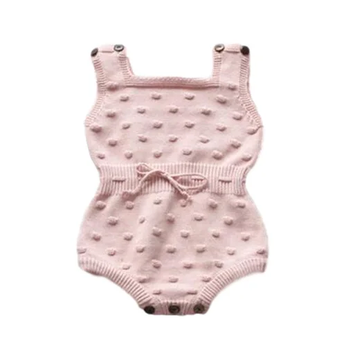 Модный вязаный детский комбинезон для девочек комбинезоны сезон осень весна