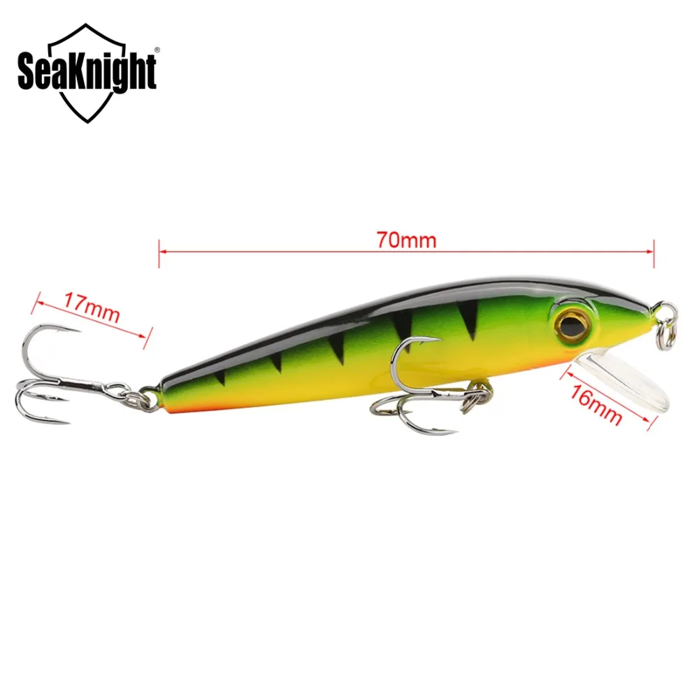SeaKnight SK012 1 шт. приманка в форме гольяна 70 мм 6 г 0 м плавающая искусственная жесткая