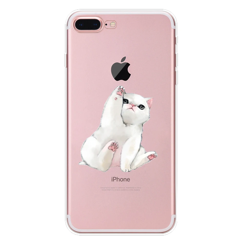 Мягкий ТПУ чехол для iphone XS Max XR X 8 7 6 6S Plus 5 5S SE 5C 4S 4 прозрачный силиконовый телефона