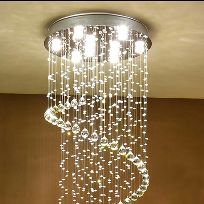 Потолочные светильники с кристаллами в европейском стиле ретро GU10