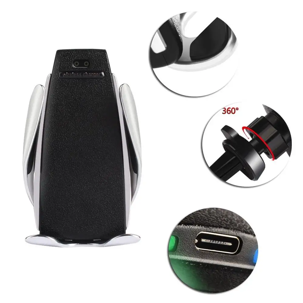 Новое автоматическое зажимное беспроводное автомобильное зарядное устройство