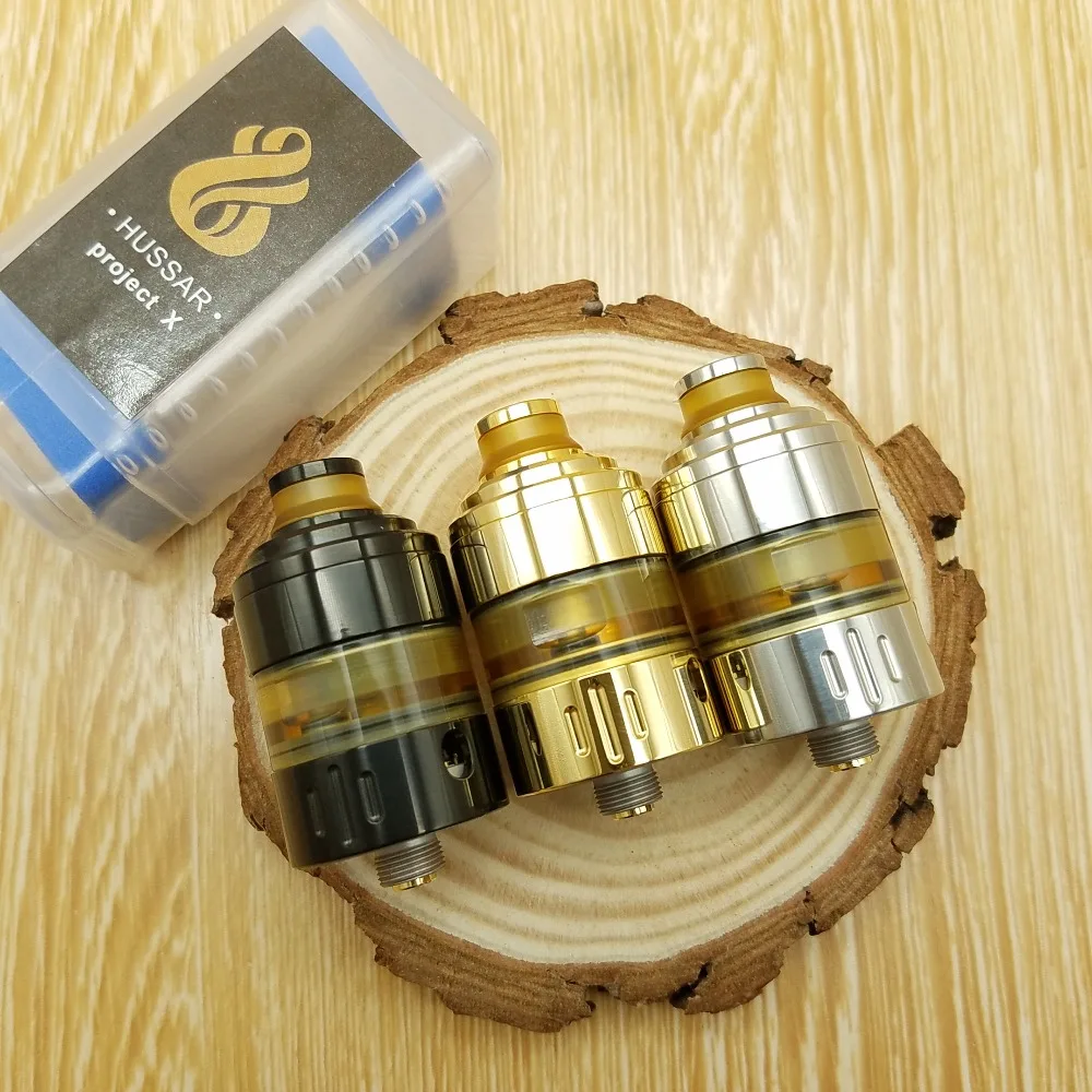 SXK Hussar Project X RDA атомайзер 22 мм реконструкция Регулируемый воздушный поток бак 316