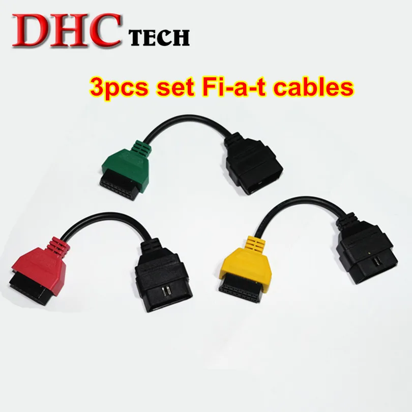 3 шт./компл. для адаптера Wi Fi a t Ecu Scan коннектор 16 Pin OBD2 кабель F iat три цвета|Кабели и