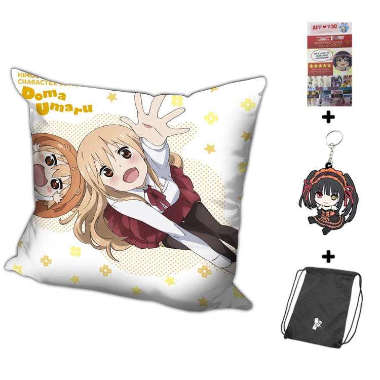 Hobby Express Umaru Doma Himouto Chan Ammo аниме дакимакура квадратная наволочка H0216|square pillow cover|anime