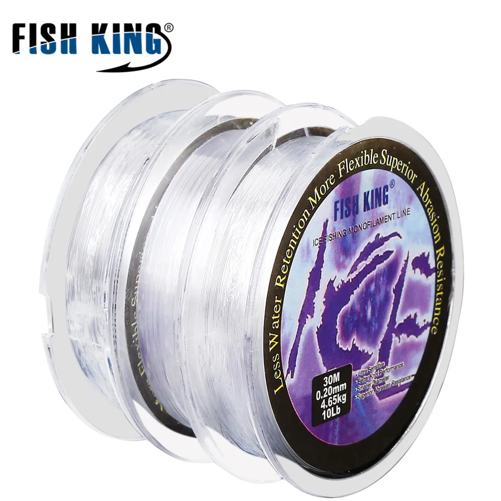 FISH KING нейлоновая подледная рыболовная удочка 30 м леска диаметром 0 08 мм 25 для