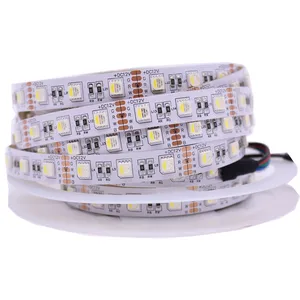 4 в 1 Светодиодная лента RGBW 5050, 12 В, гибкий светодиодный светильник RGB + белыйRGB + теплый белый 4 цвета в 1, светодиодный чип 60 светодиодовм, 5 млот.