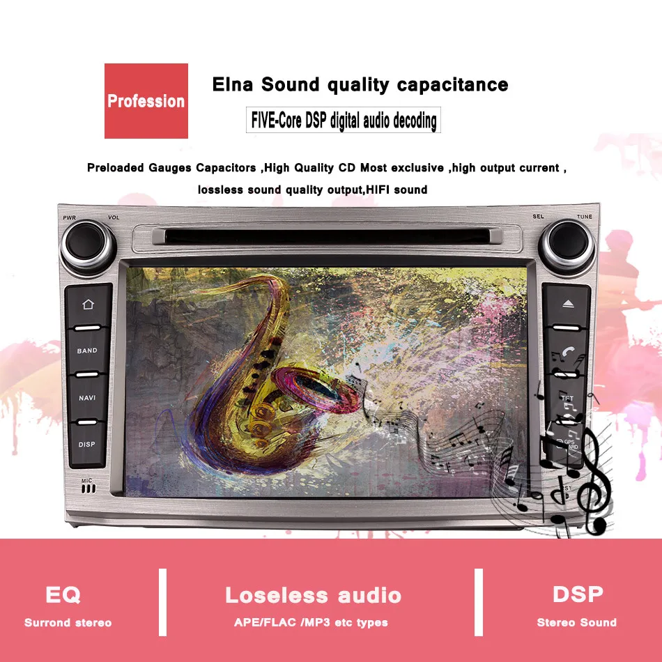 Магнитола с восьмиядерным процессором android 10 0 DVD для Subaru Legacy Outback 2008 2013 GPS