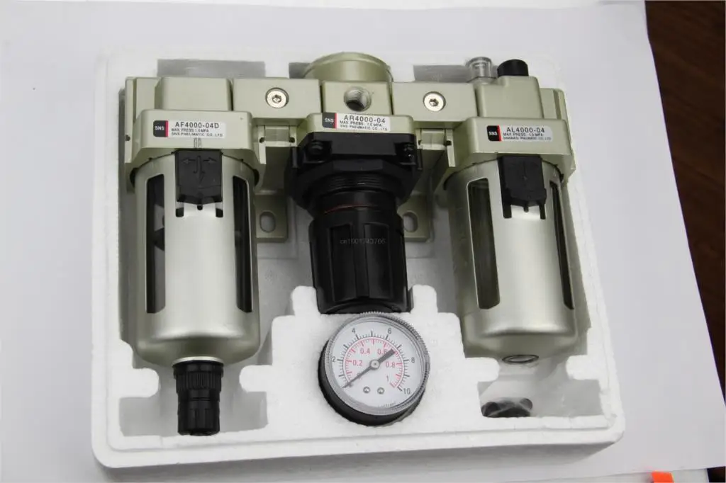 

AC4000-04D 1/2''PT SMC type Air Filter F.R.L unit AC series (AF4000-04D +AR4000+AL4000) Modual SNS water separator