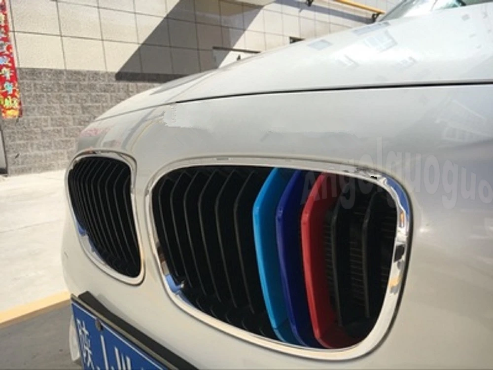 Angelguoguo 3D Автомобильная решетка спортивная полоса ABS наклейка для BMW 1 серии F20 F21