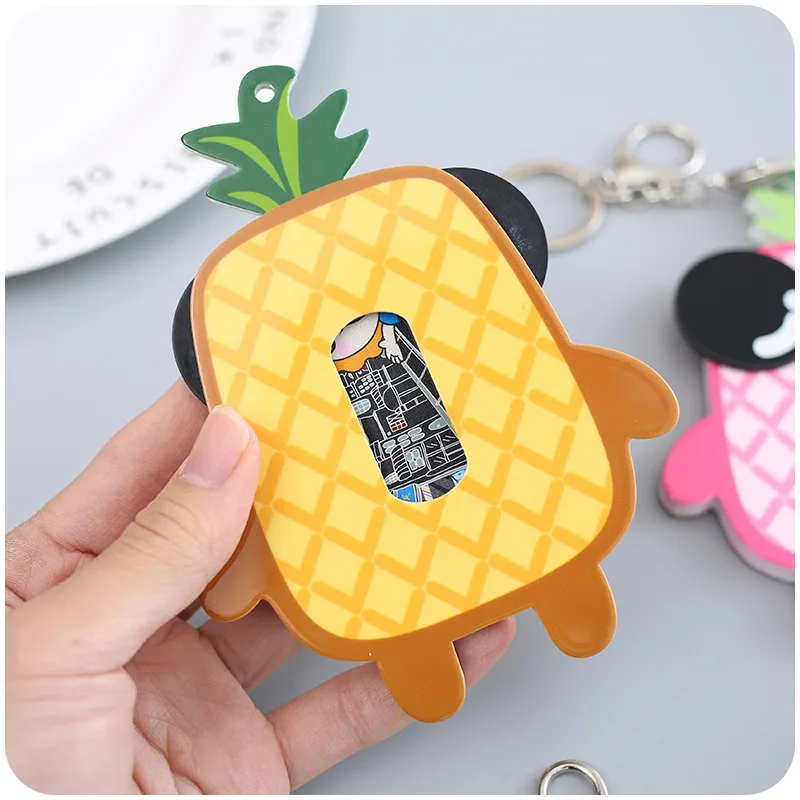 PACGOTH Creative Fashion Acrylic Bus ID Name Card Holders Kawaii Fruits Pineapple Shape Casual Credit &amp 1 Piece | Багаж и сумки