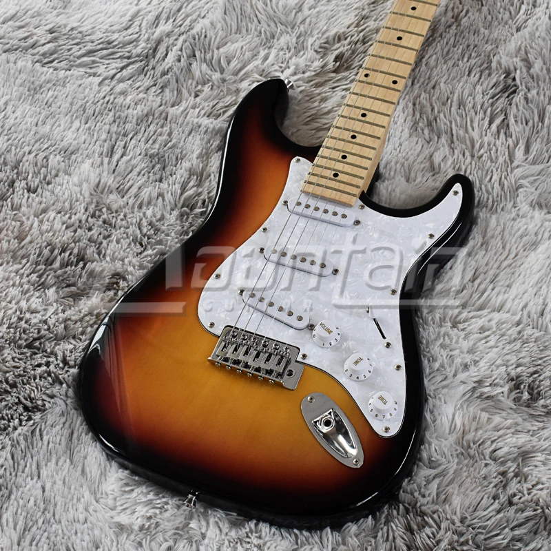 Горная гитара ST электрогитара sunburst Цвет SSS подобрать американская липа тело клен шеи