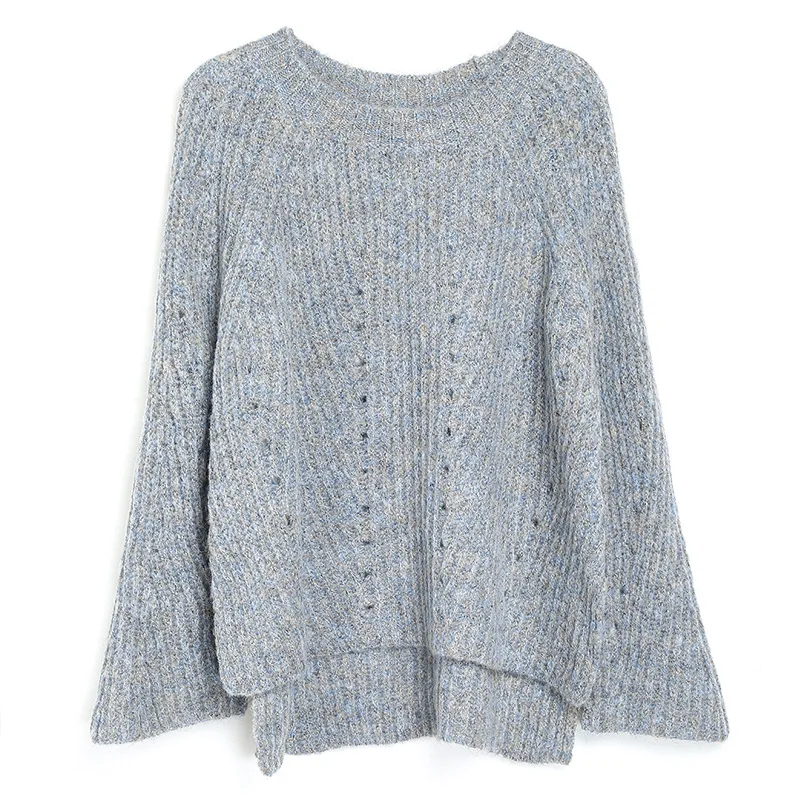 

FOLOBE 2020 New Autumn Winter Women Sweaters Soft Mohair Knitting Pullovers Loose Knitted Sweaters Female Jumper Tops