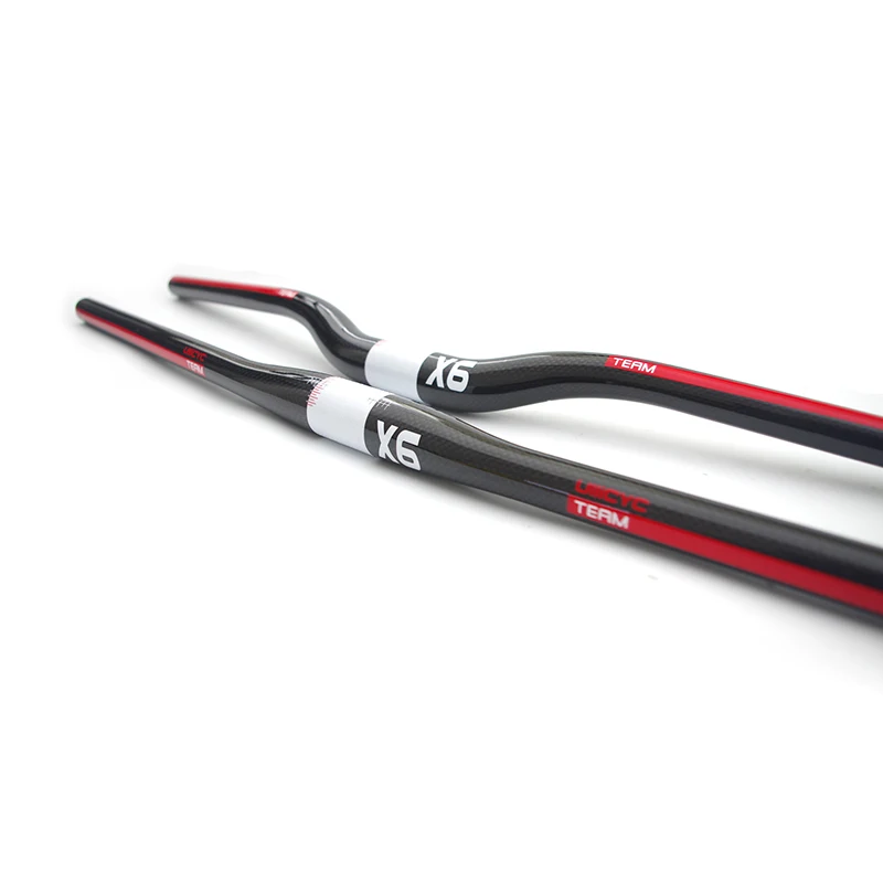 Carbon friber MTB/Road Bicycle Handlebar Flat or Rise Mountain bike parts 31.8*580/600/620/640/660/680/700/720/740mm | Спорт и