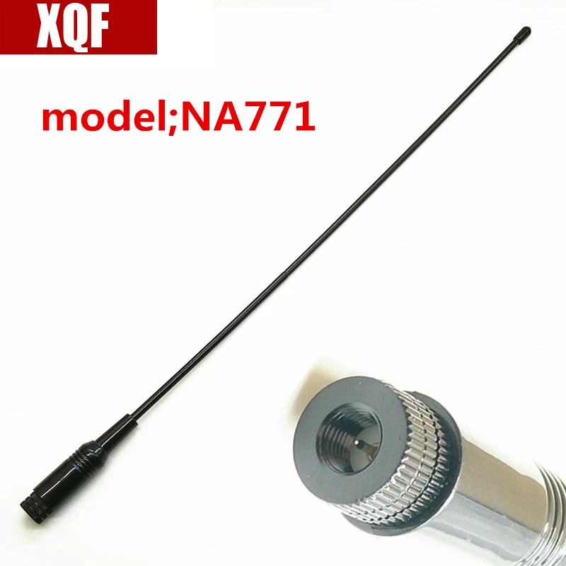 

XQF NA-771 SMA-Male Dual Band Two Way Radio Antenna for UV-985 ZT-2R VX-3R TH-UVF9 UV-3R TH-UV3R KG-UV6D