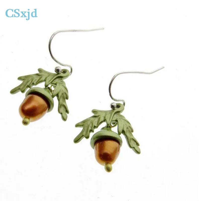 Женские серьги CSxjd из натурального дуба с жемчугом | Украшения и аксессуары