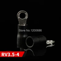 4 2mm hole ring rv3 5 4 round pre insulated terminal o type cold pressing terminal copper nose rv4 4 100 pcs bag