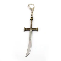 new fashion one piece keychain sword model pendant juracule dracule mihawk metal keyring metal anime chaveiro accessory