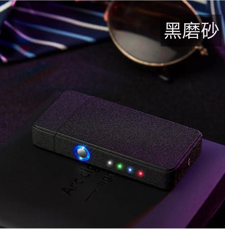 Персональный креативный ветрозащитный usb зарядка сенсорный индукционный двойной дуговой зажигалки импульсный плазменный прикуриватель гаджеты для мужчин