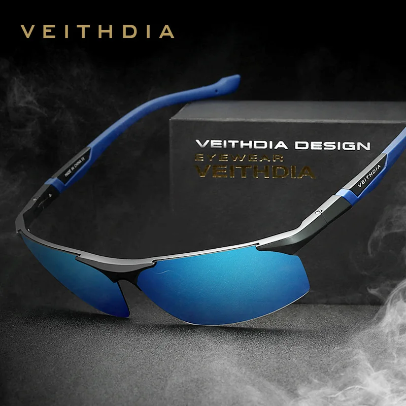 Солнцезащитные очки Veithdia, алюминиево-магниевые, поляризационные, для мужчин, с зеркальным покрытием, для вождения, солнцезащитные очки, oculos, мужские очки, аксессуары, оттенки