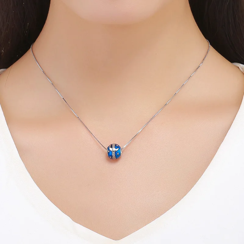 DALARAN New Popular Boutique Jewelry 925 Silver Charm Beads Moon Galaxy Night Sky Fashion Wild Assembled Bracelet Accessories | Украшения и