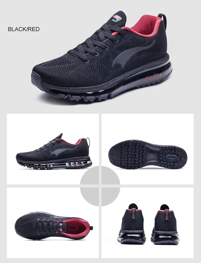 ONEMIX Hot Sale Men Road Running Shoes Breathable Runner Athletic Sneakers Women Air Cushion Running Shoes Outdoor Walking Shoes