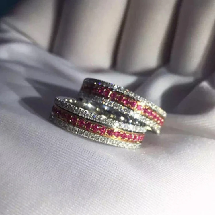 LASAMERO сертифицированное натуральное бриллиантовое кольцо акценты 18k золото