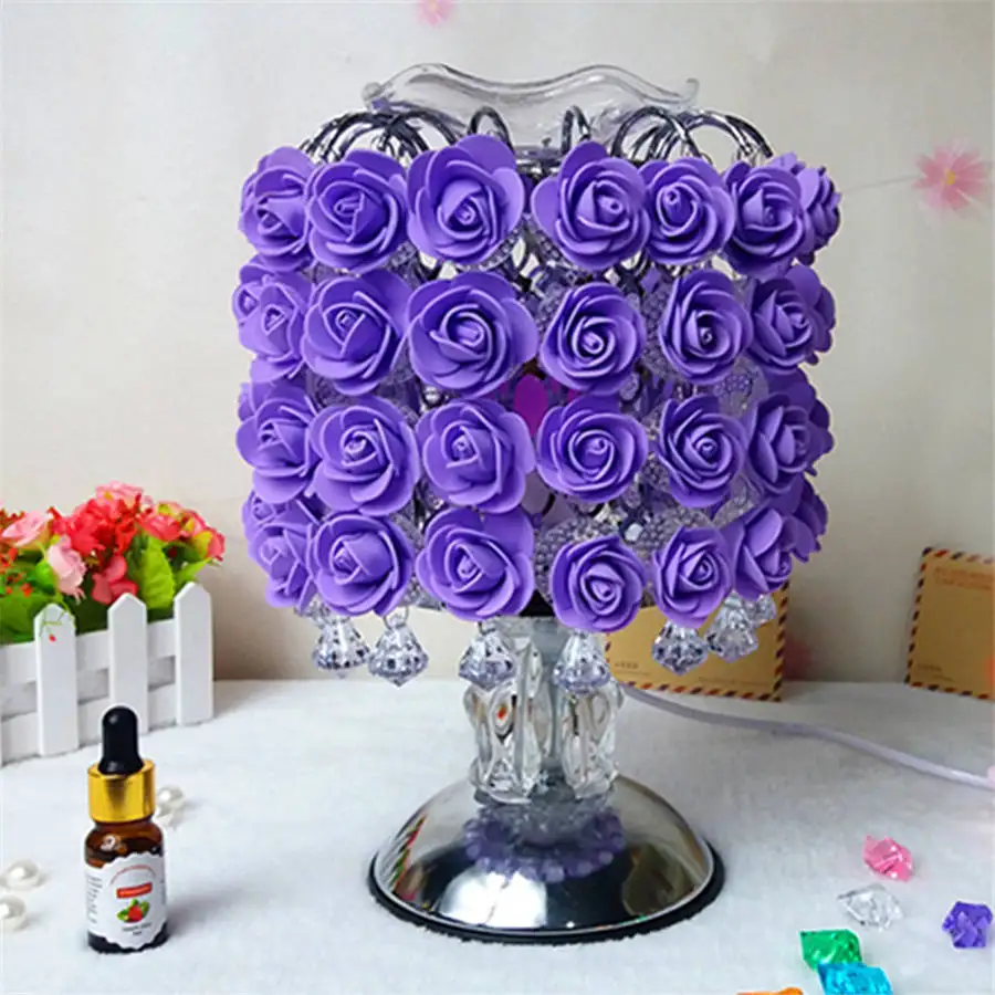 Ароматерапия в стиле арт деко свадебная настольная лампа форме сердца цветы