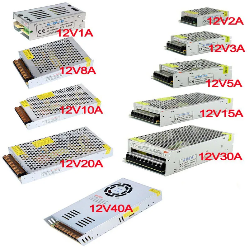 Светодиодный трансформатор 12 В 24 Вт 36 60 100 120 180 240 360 480 Вт|transformator for led|lighting transformersled