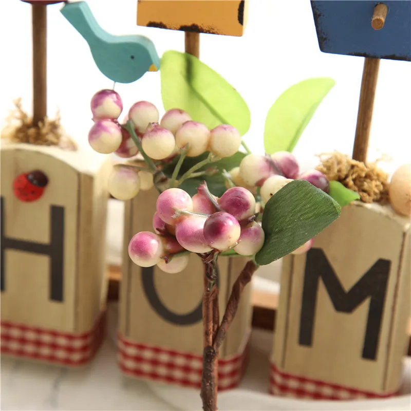 10PCS Artificial Flower Christmas Berries Bean Paste Beans for Wedding DIY Silk Home Decoration Fake | Дом и сад