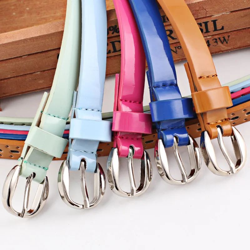Ремень женский из лакированной кожи с пряжкой язычком|cinto masculino|belt ladiesfemale belt |