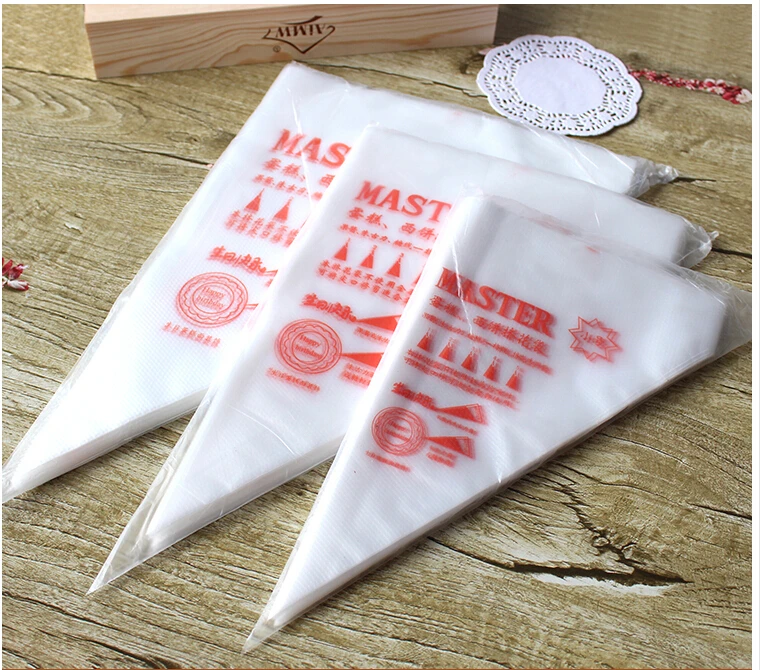 100 шт./лот пищевой пластик одноразовый кондитерский мешок насадка для глазировки