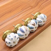 ceramic knobs dresser knob colorful cabinet pulls knobs blue unique kitchen door handle knob furniture hardware