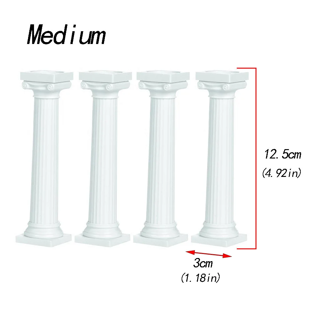 4 шт./компл. белые греческие колонны подставка для свадебного торта форма помадки