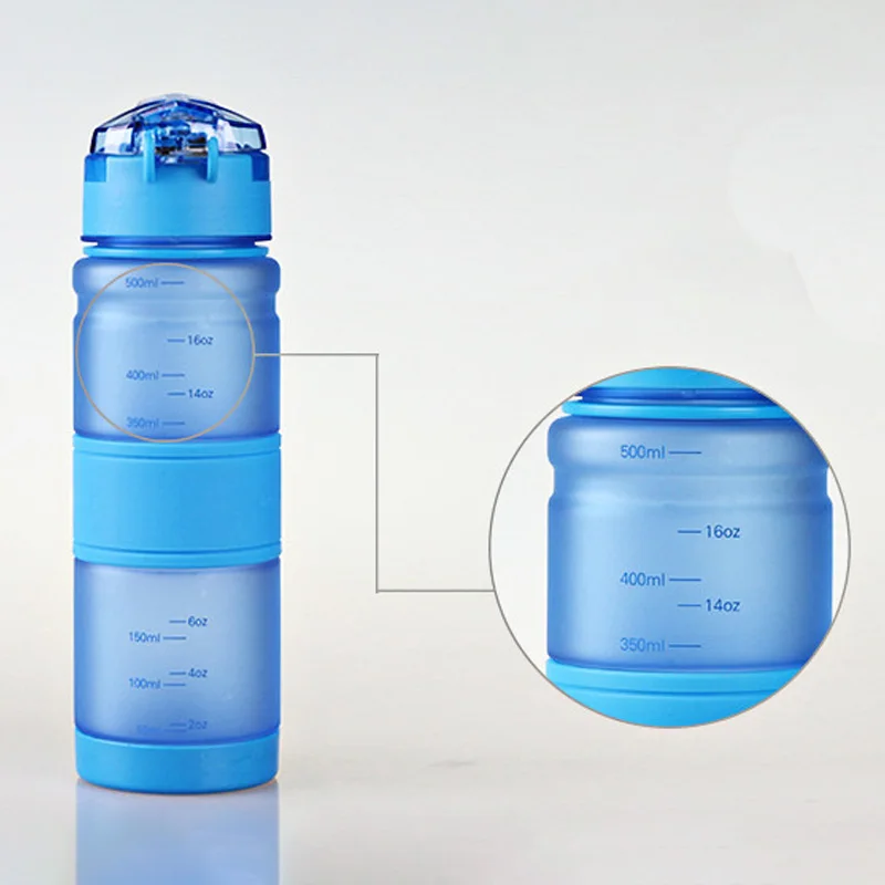 5 видов цветов 380 мл/500 мл матовая Спортивная бутылка эко пластик пространство