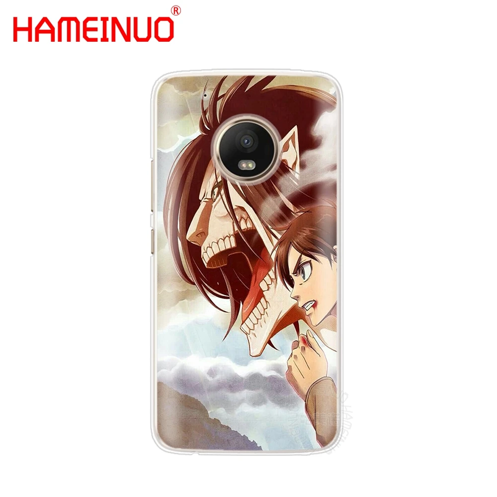 HAMEINUO аниме японский атака на Титанов Чехол для телефона Motorola Moto X4 E4 C G6 G5 G5S G4 Z2 Z3 PLAY