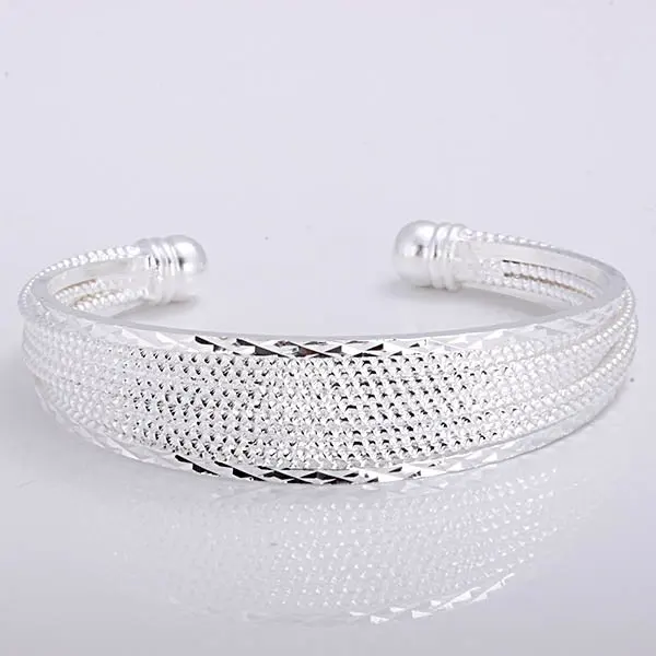 Модные ювелирные изделия, S925 Серебряный цвет ювелирные изделия браслеты и браслет, абсолютно новый B134